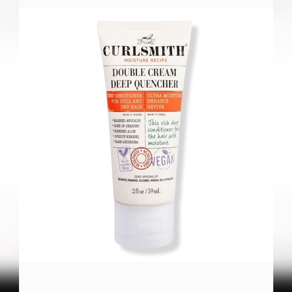 NEW! Curlsmith, Double Cream Deep Quencher - 2fl oz/59ml - BUNDLE of 2! - Picture 2 of 8